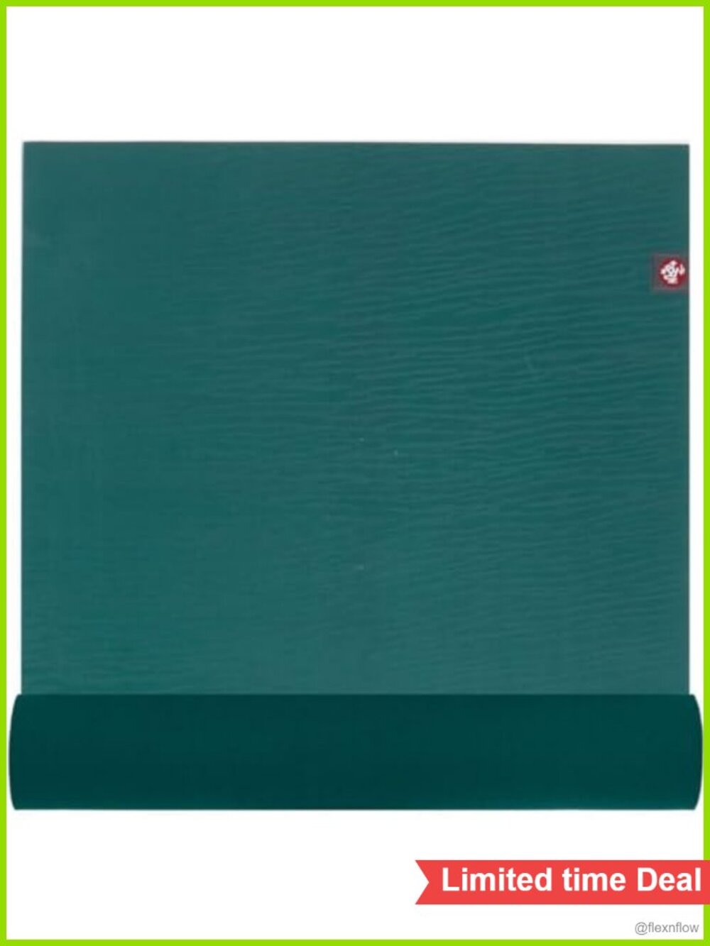 ECO-Friendly Yoga Mat, Natural Rubber, 4mm Thick, Non-Slip Grip, 71 inch